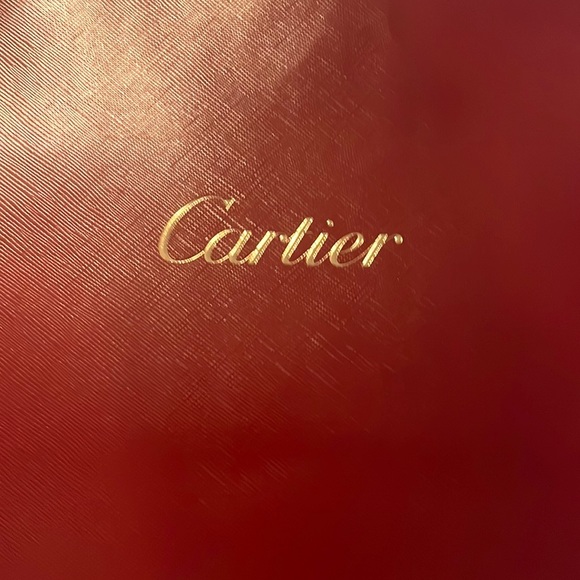 Cartier Classic Red Gift Bag 9โ x 10โ x 3.5โ w/ wrapped corded handle - Picture 3 of 10
